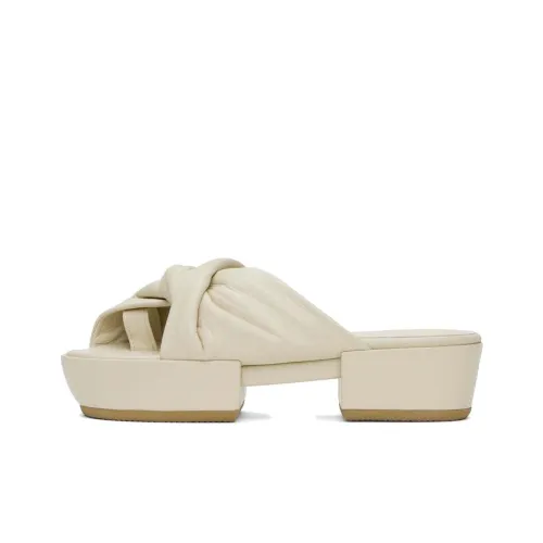 ISSEY MIYAKE Slide Slippers Women's Light Beige