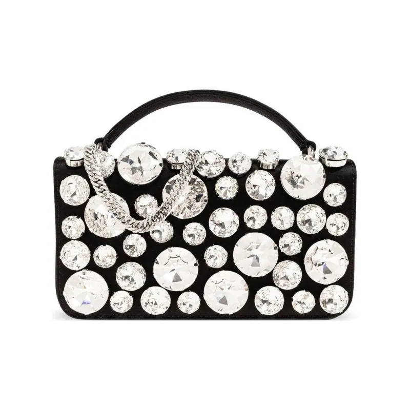 MOSCHINO Embellished Top Handle Bag-0