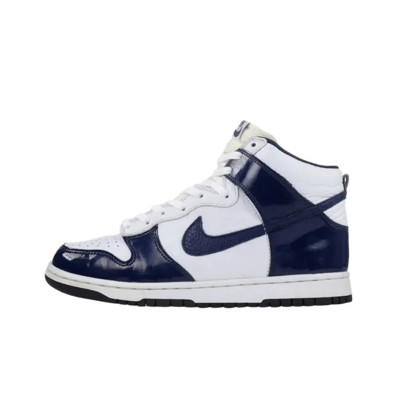 Nike Dunk High White Midnight Navy-0