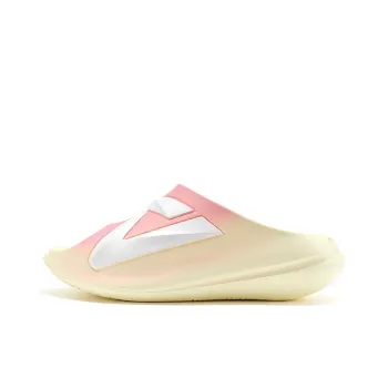 PEAK EVA Leather Patchwork Graffiti Slip-Resistant Abrasion-Resistant Slide Slippers Unisex Pink Yellow