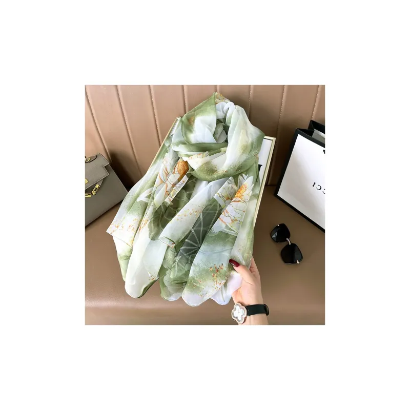 Cranta Komeia Polyester Silk Scarves Women's-1