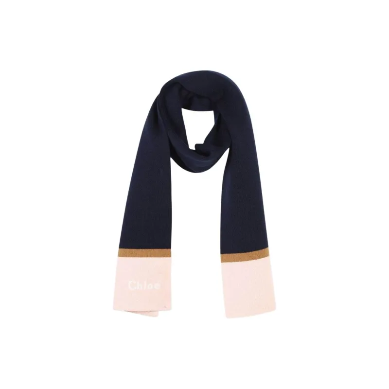 Chloe Cotton Knit Scarves Women's Black-1