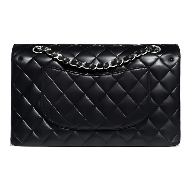 CHANEL Classic Flap CF Sheepskin Flap Bag, Chain Bag, Crossbody Bag, Shoulder Bag Women's Black-2