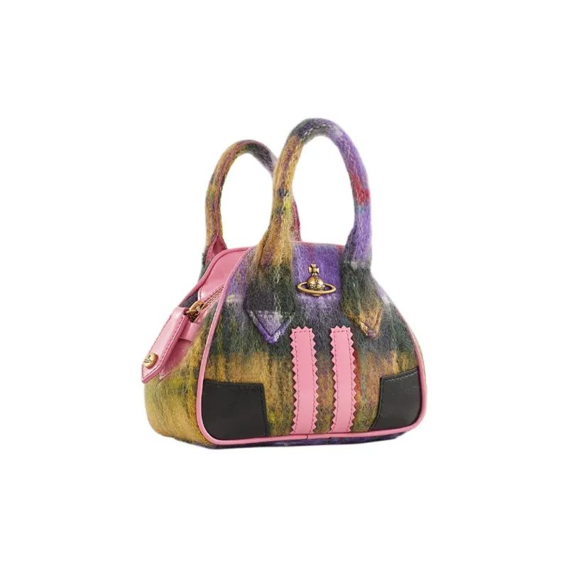 Vivienne Westwood Shoulder Bag Crossbody Bag Handbag Wool Mini Women's Multicolor-2