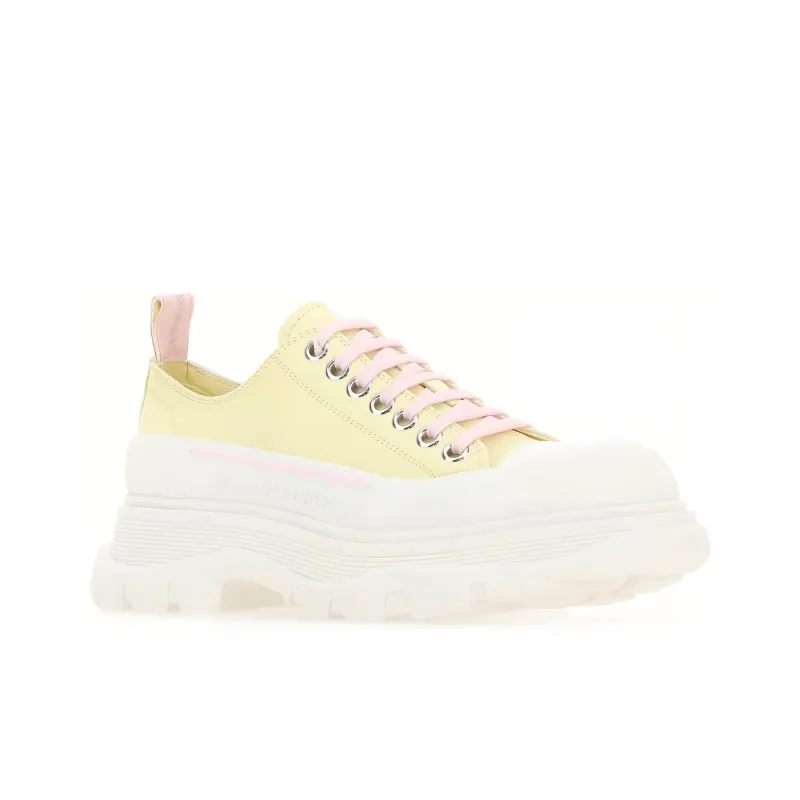 Alexander McQueen Tread Slick Sneakers 'Yellow White' Women's-1