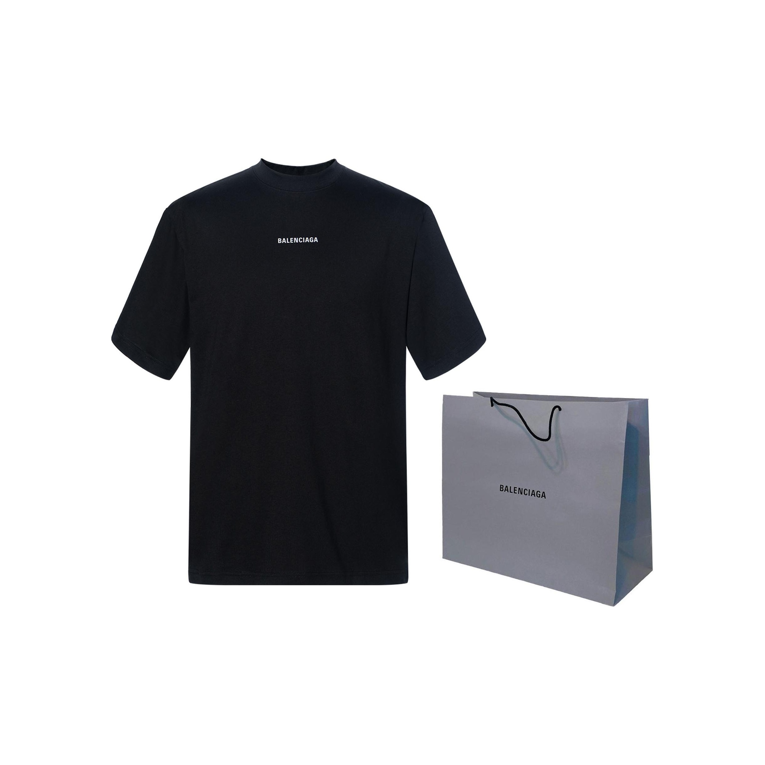 Balenciaga T Shirts Men Black POIZON