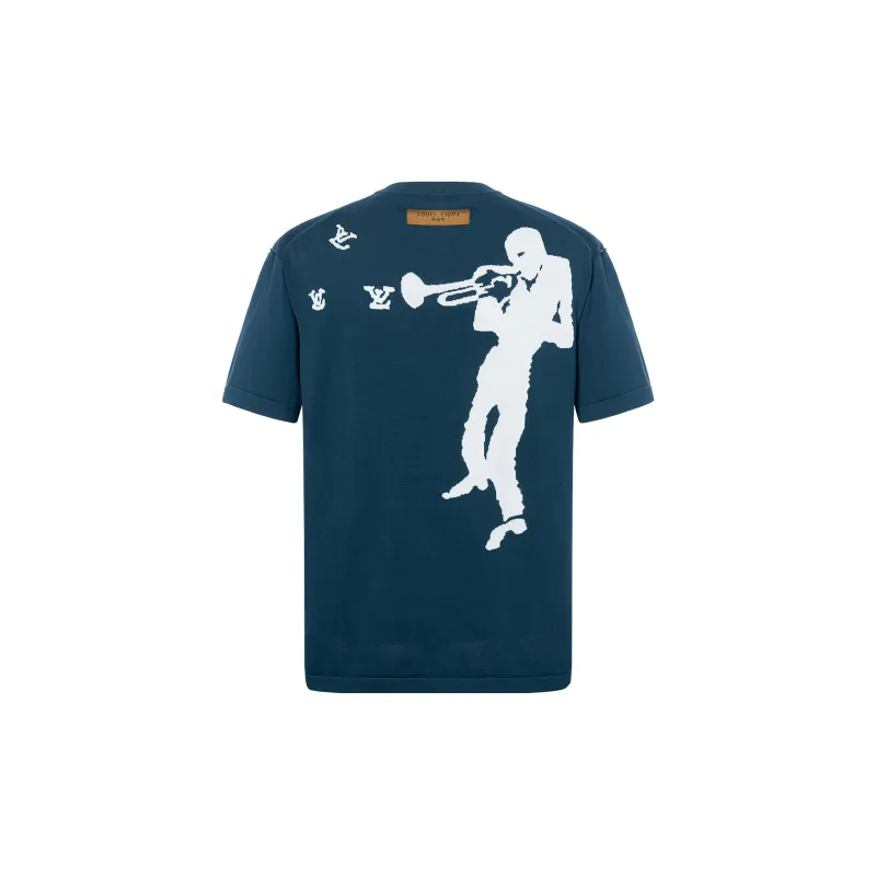 LOUIS VUITTON T Shirt Men's Blue-1