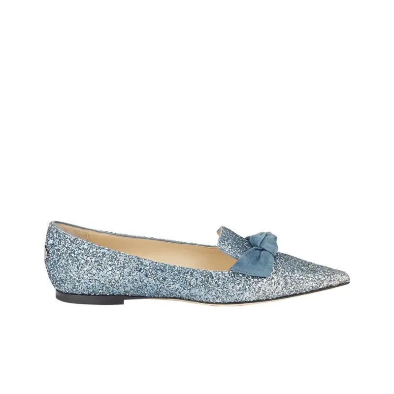 Jimmy Choo Gabie Flat Shoes Women's Blue-1
