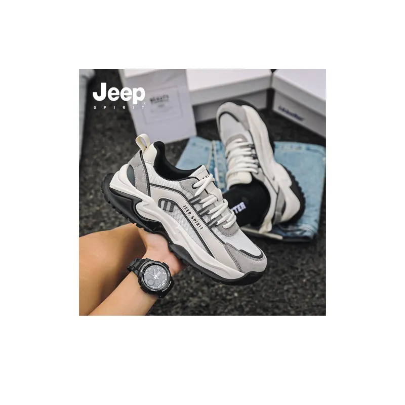 JEEP SPIRIT Anti-Slip And Wear-Resistant Breathable Low-Top Casual Shoes Men's-74