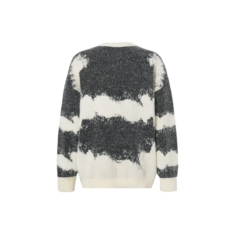 EPTISON Sweater Unisex Black White Gradient-2