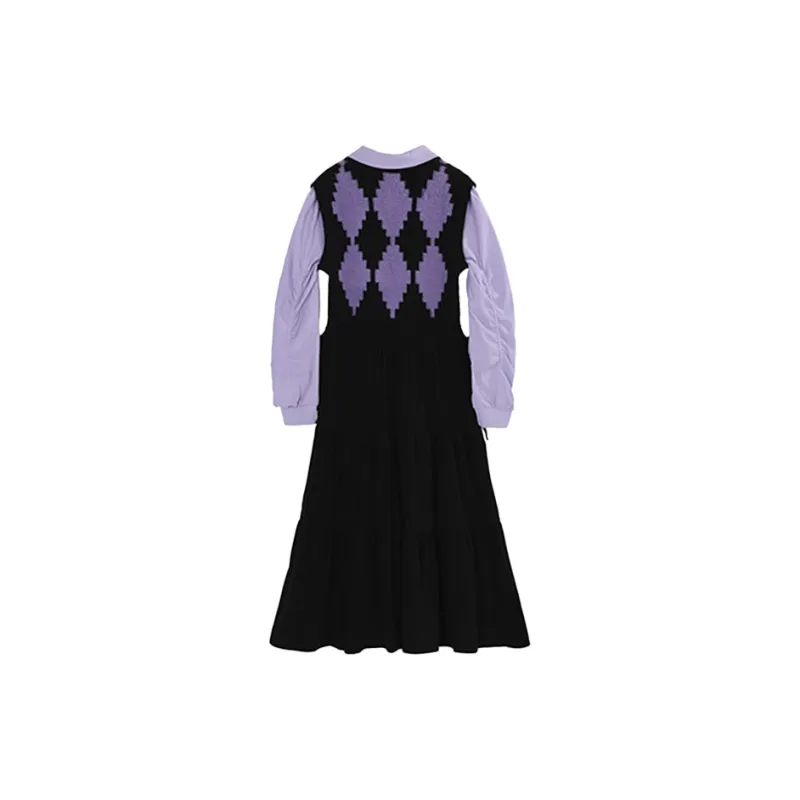 PAZZO Long Sleeved Dresses Women's Black-1