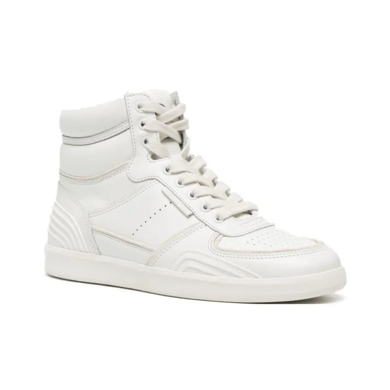 TORY BURCH Clover Court High Top Skateboard Shoes Women's White-2