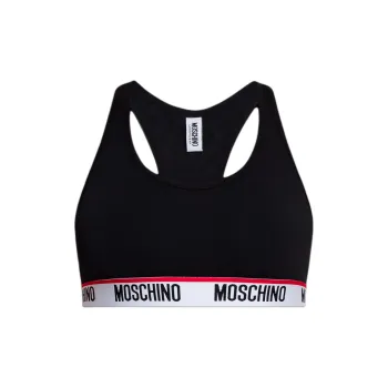 MOSCHINO Teddy Bear Logo Band Sports Bra