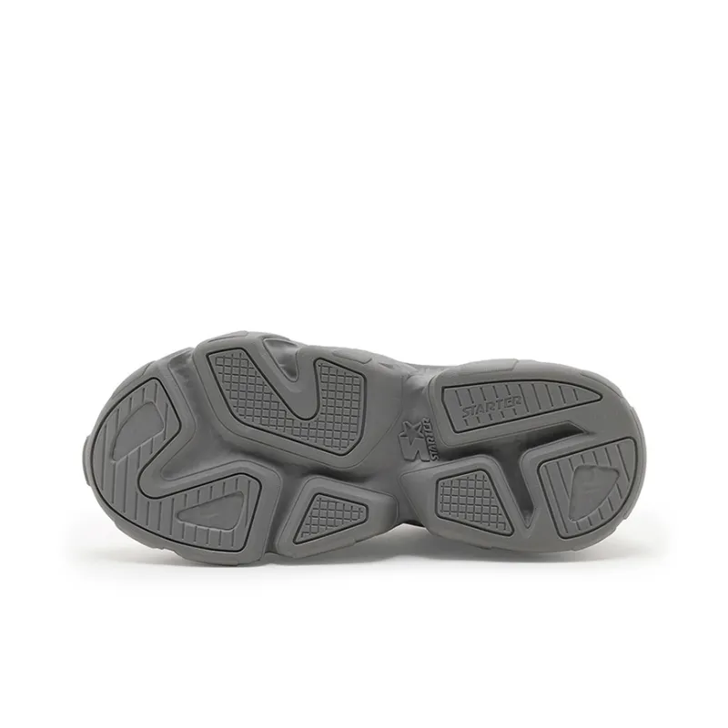 STARTER Rock Formation Series Breathable Coverage Moisture Wicking Low Top Chunky Sneakers Unisex Gray-4