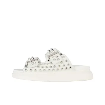 Alexander McQueen Hybrid Slide Slippers Women's White
