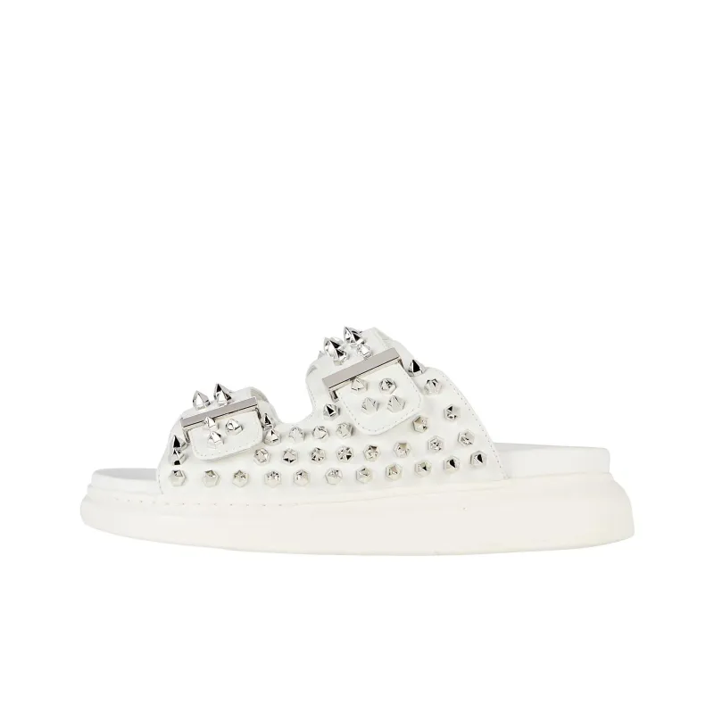 Alexander McQueen Hybrid Slide Slippers Women's White-0