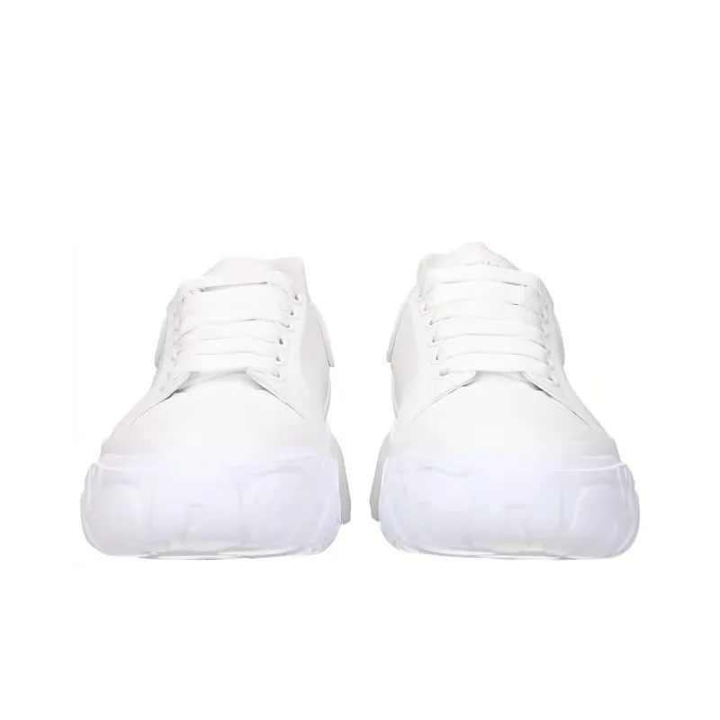 Alexander McQueen Court Trainer Low Top Sports Casual Shoes Men's White-2