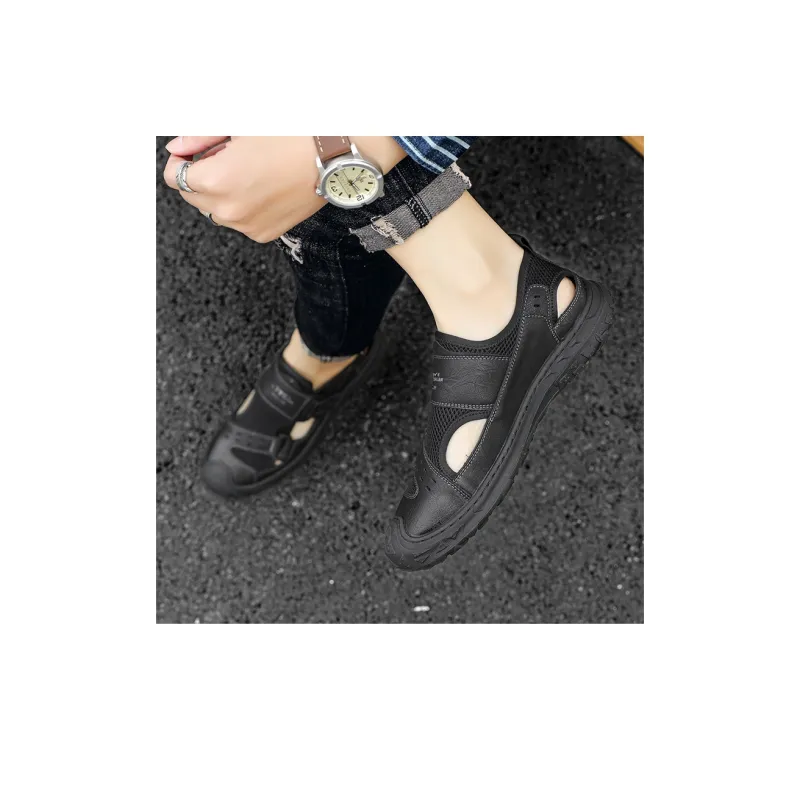 G.N.SHIJIA River Trekking Shoes Men Black/Brown-5