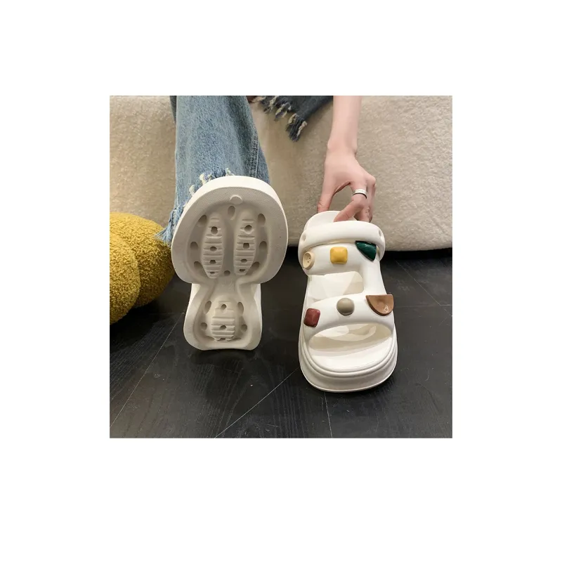 XMISTUO EVA Cut Out Quiet Slide Slippers Women's-13