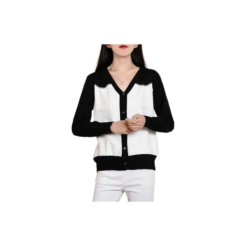 Fele.d Knitwear Women's Black & White-3