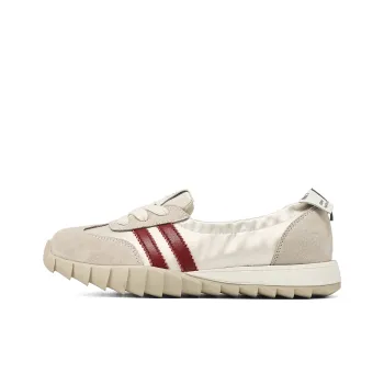 JOSINY Fashion Versatile Lightweight, Ballet, Slip on Sports Casual Shoes Women's Beige Red/Silver Gray