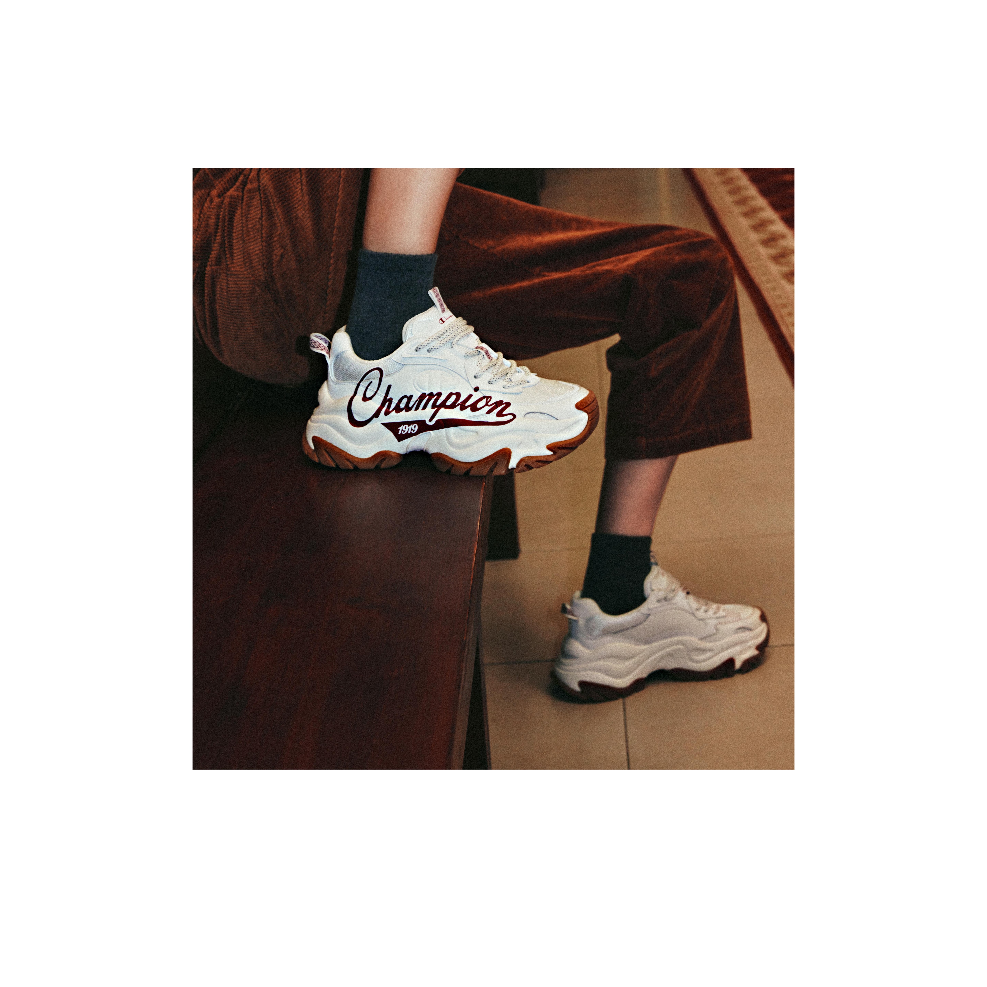 Champion Low-Top Chunky Sneakers Women's Dark Red Dark Red