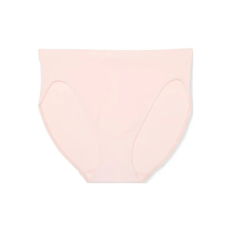 Victoria's Secret Seamless Seamless High-Leg Brief Panty /Purest Pink Underpants Women's 1 Pack Pink-0