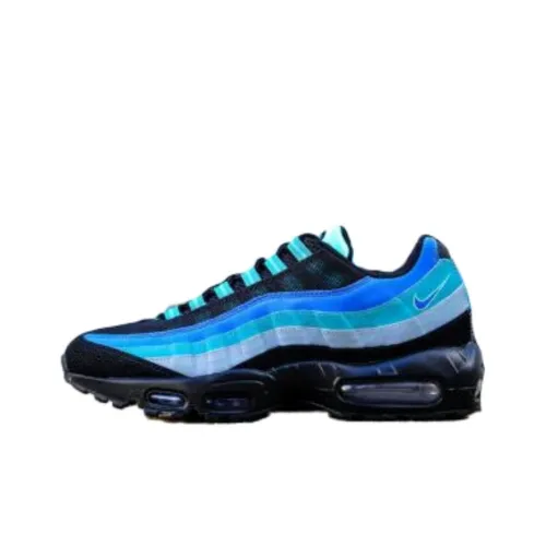 Nike Air Max 95 Running Shoes Unisex Low-Top Black, Blue, Gray