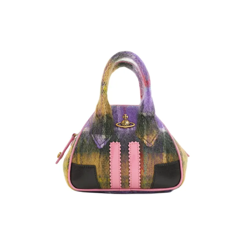 Vivienne Westwood Shoulder Bag Crossbody Bag Handbag Wool Mini Women's Multicolor-0