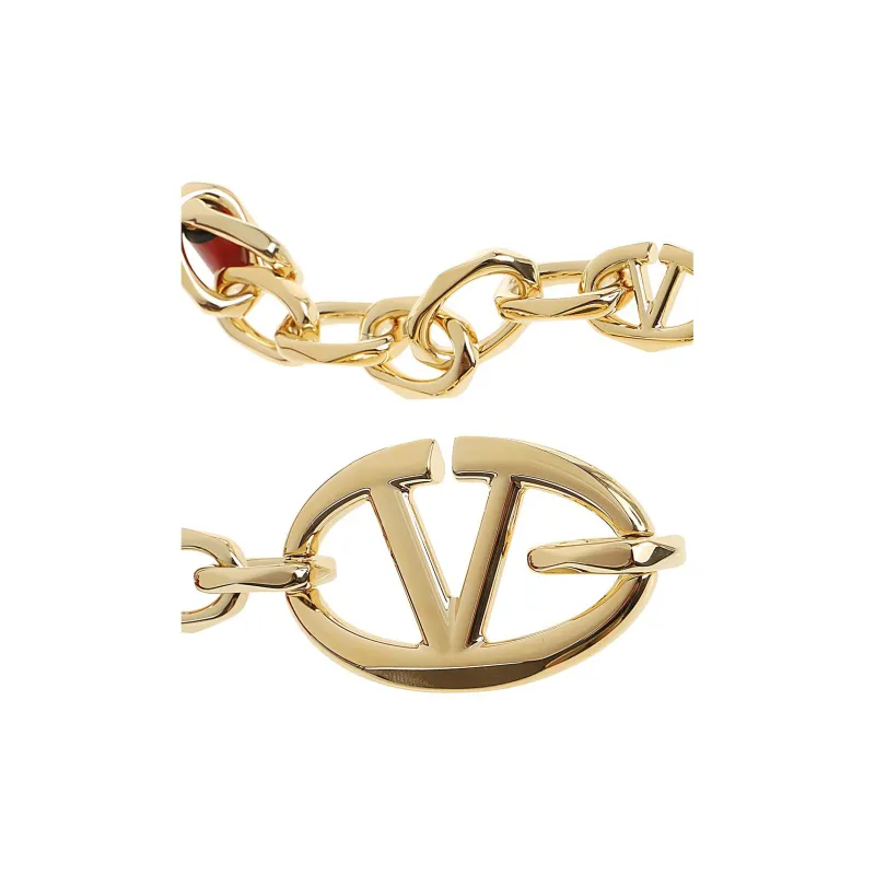 Valentino VLogo Signature Cable Link Chain Belt-2