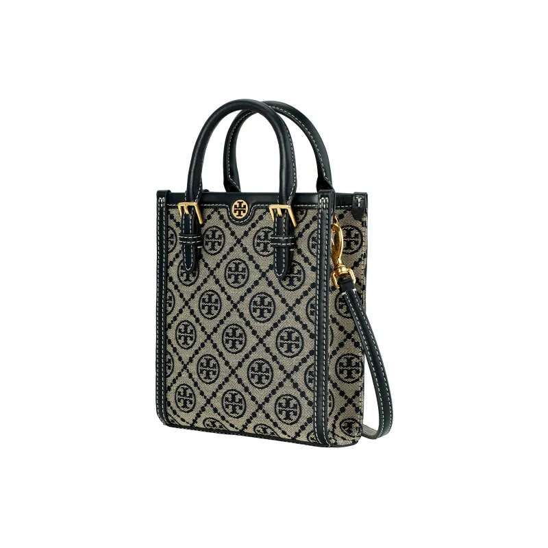 TORY BURCH T Monogram Mini Tote Navy-2