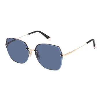Polaroid Irregular Shape Polarized Sunglasses Unisex Blue Lens