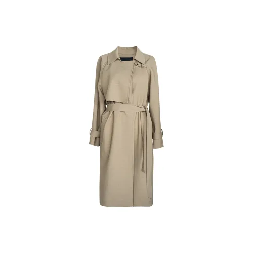 ROEYSHOUSE Trench Coats Women's Khaki