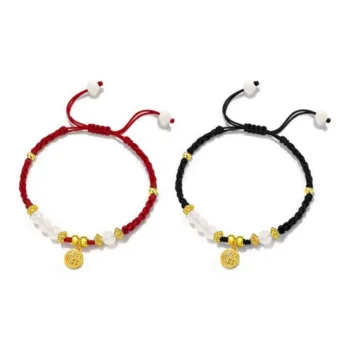 YOASOBI Colored Glaze Jade Bracelets Unisex