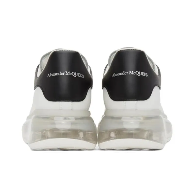 Alexander McQueen Oversized Transparent Sole Sneaker 'White Black' Women's-4