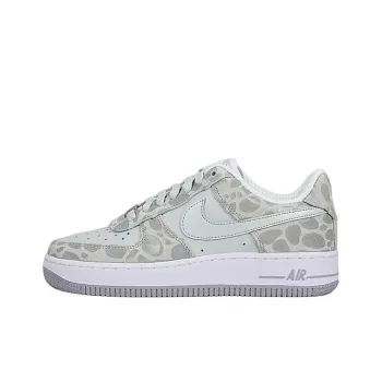 Nike Air Force 1 Premium Anti-Slip Wear-Resistant Low-Top Skateboard Shoes Women's Gray White