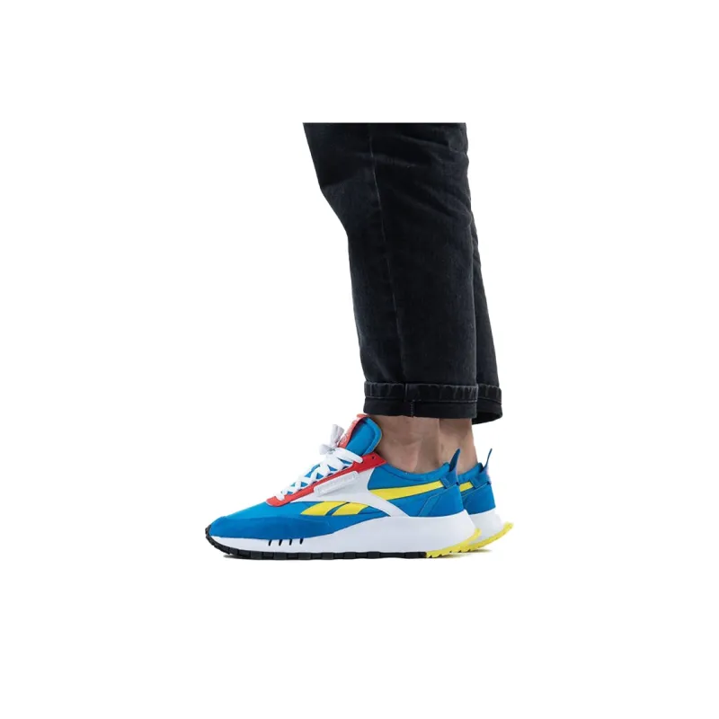 Reebok Classic Leather Legacy Dynamic Blue Yellow-5