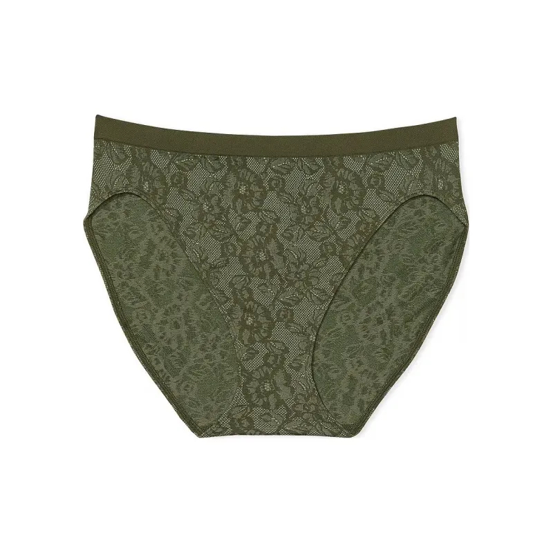 Victoria's Secret Seamless Seamless High-Leg Brief Panty / Cl O F Underpants Women's 1 Pack Olive-0