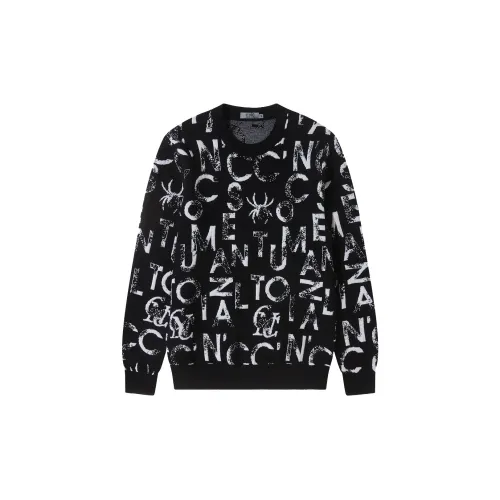 C'N'C Knitwear Men Black Floral Edition