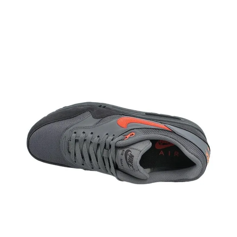Nike Air Max 1 Anti-Slip Wear-Resistant Low-Top Casual Shoes Men's Black Gray-3