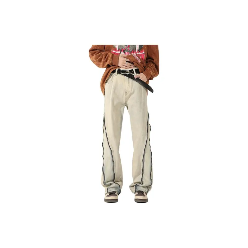 MGXEK Jeans Unisex Yellow Mud-1
