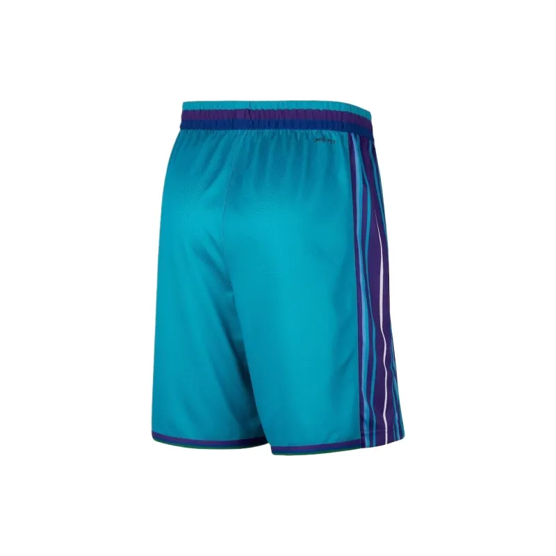 NBA Charlotte Hornets Charlotte Hornets Nike Hardwood Classic Edition Basketball Shorts Unisex Blue-1