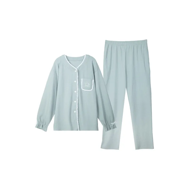 DAMOS·LOVE Pajama Set Women's Lake Green-0