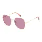 Gold and Pink Frame with Pink Polarized Lens