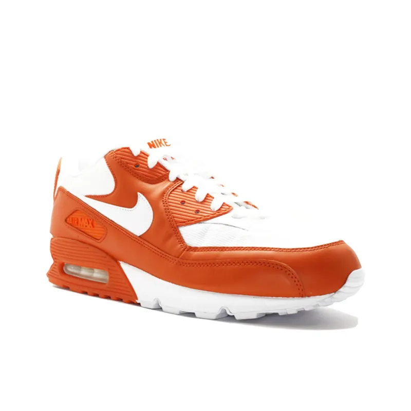Nike Air Max 90 Anti Slip Wear Resistant Low Top Casual Running Shoes Unisex Orange-3