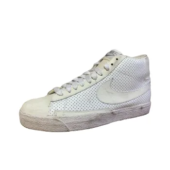 Nike Blazer High Anti-Slip Wear-Resistant High-Top Skateboard Shoes Men's White