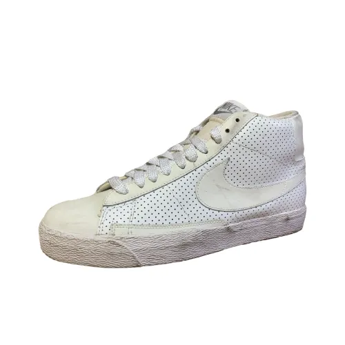 Nike Blazer High Skateboard Shoes Men High-Top White