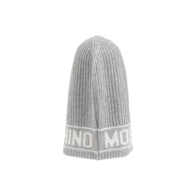 MOSCHINO Logo-intarsia Knit Balaclava-1