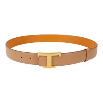 TOD'S T Timeless Logo Plaque Reversible Belt