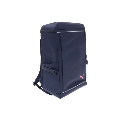 PUMA Canvas Backpack Medium Size Unisex Marine Blue